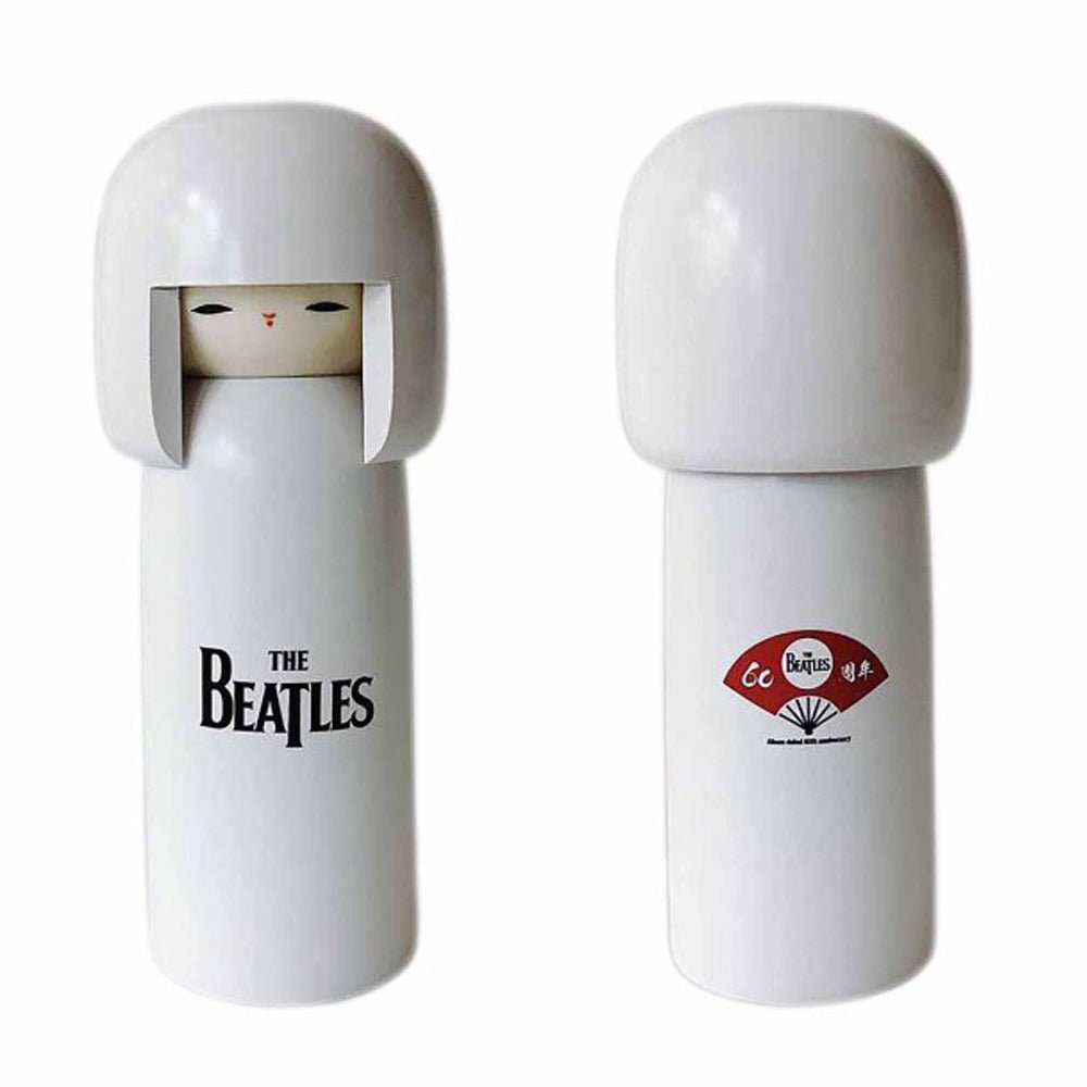 THE BEATLES ビートルズ (結成 65周年 ) - meets Japanese traditional craft Album debut 60th anniversary / こけし / 中 / 白色 / インテリア置物 - PGS